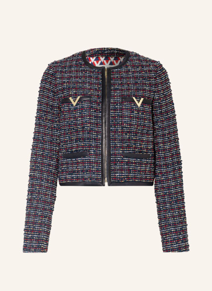 VALENTINO Tweed jacket, Color: DARK BLUE/ RED/ GOLD (Image 1)