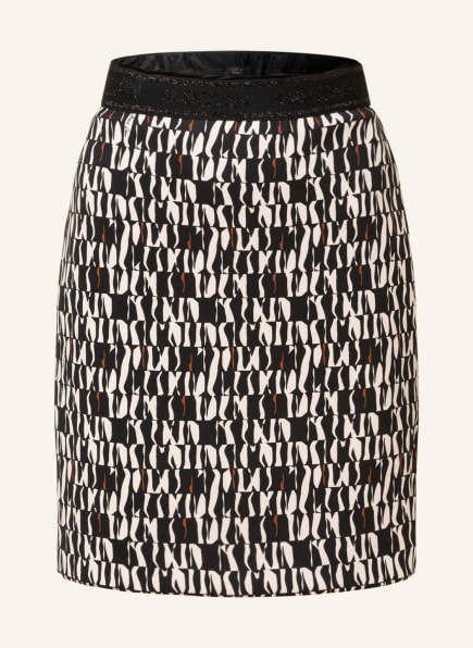 MARC CAIN Skirt with glitter thread, Color: 900 BLACK (Image 1)