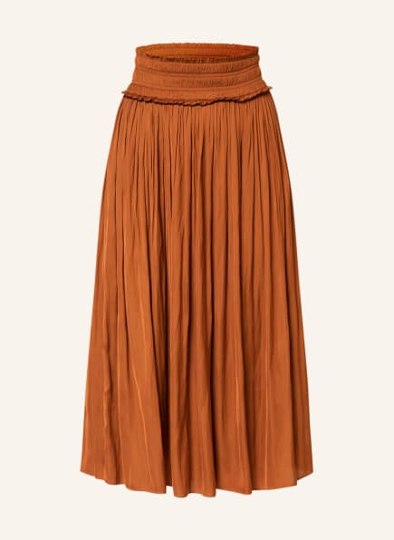 MARC CAIN Rock mit Rüschen, Farbe: 631 burnt sienna (Bild 1)