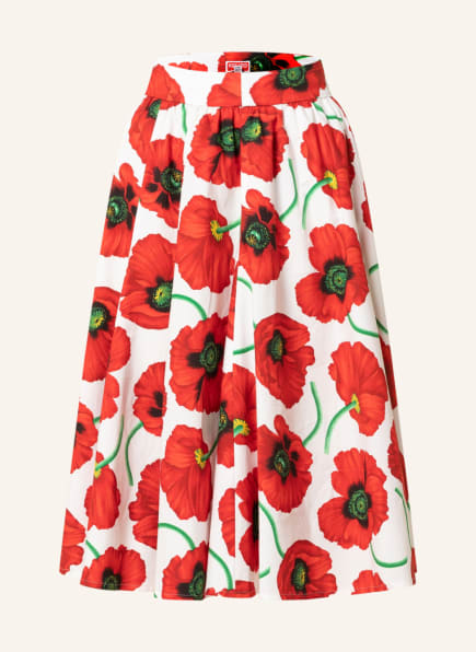 KENZO Skirt, Color: WHITE/ RED/ GREEN (Image 1)