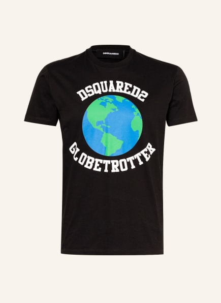 DSQUARED2 T-Shirt GLOBETROTTER , Farbe: SCHWARZ/ WEISS (Bild 1)