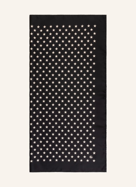 GUCCI Silk scarf, Color: BLACK/ CREAM (Image 1)