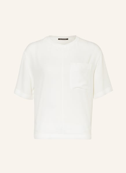 LUISA CERANO T-shirt with silk, Color: WHITE (Image 1)