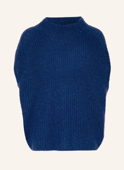 LUISA CERANO Sweater vest with alpaca, Color: BLUE (Image 1)