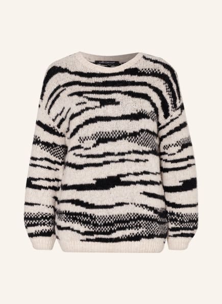 LUISA CERANO Sweater with alpaca, Color: CREAM/ BLACK (Image 1)
