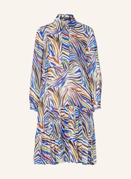 LUISA CERANO Kleid, Farbe: CREME/ BLAU/ DUNKELROT (Bild 1)