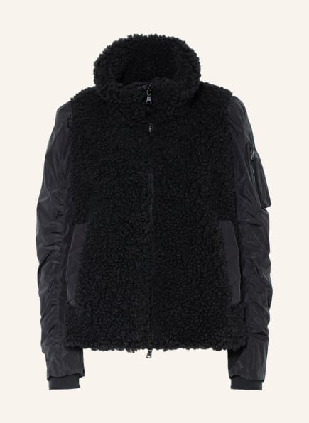 LUISA CERANO Teddy jacket, Color: BLACK (Image 1)