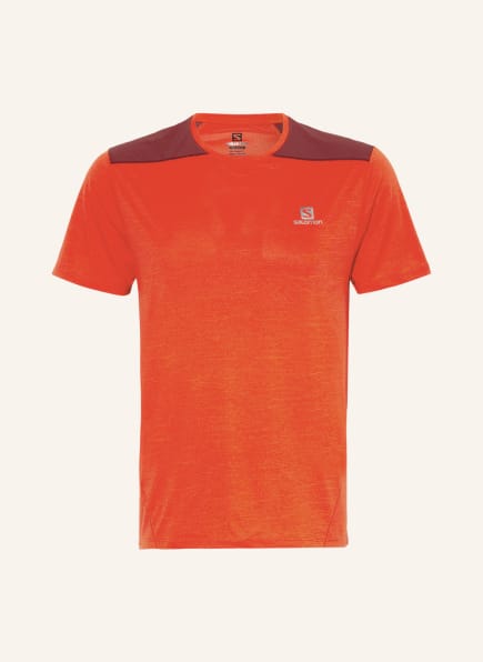 SALOMON T-Shirt OUTLINE mit Mesh, Farbe: ORANGE (Bild 1)
