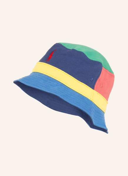 POLO RALPH LAUREN Bucket-Hat, Farbe: HELLBLAU/ HELLGRÜN/ HELLROT (Bild 1)