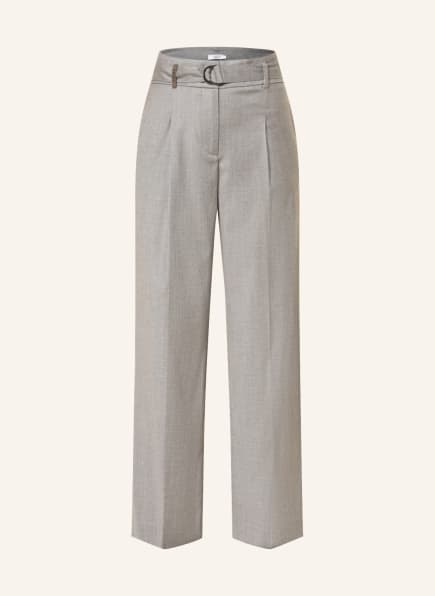 Womens Trousers Peserico Cropped Straight-leg Trousers in White Slacks and Chinos Slacks and Chinos Peserico Trousers 
