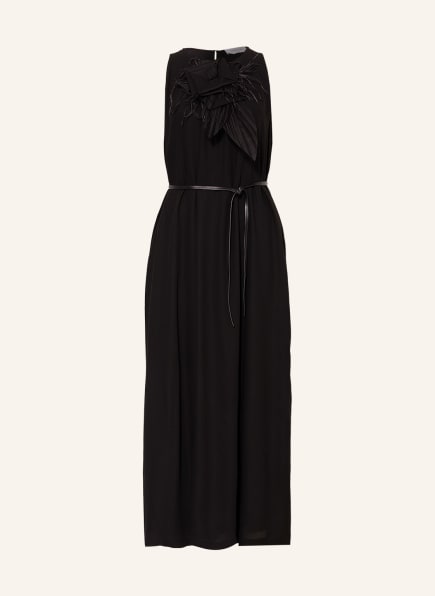 FABIANA FILIPPI Evening dress with removable brooch, Color: BLACK (Image 1)