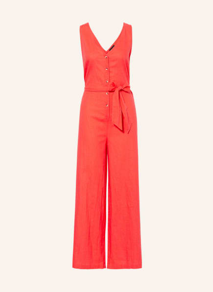 Phase Eight Jumpsuit FERN with linen, Color: RED (Image 1)