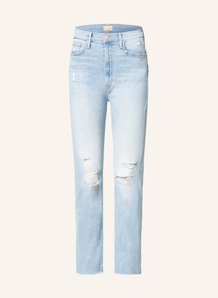 MOTHER Destroyed Jeans HW RIDER, Farbe: island afterhours  hellblau denim (Bild 1)
