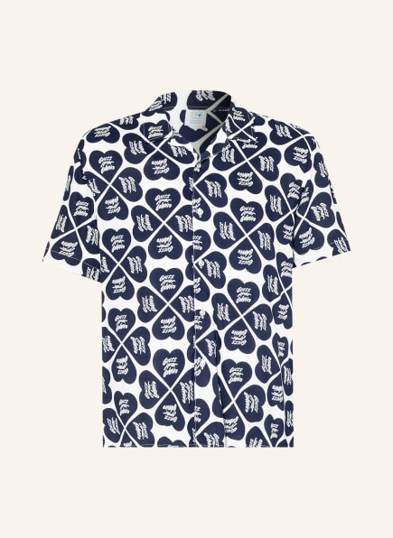 GUESS Resort shirt CAMP comfort fit, Color: DARK BLUE/ WHITE (Image 1)