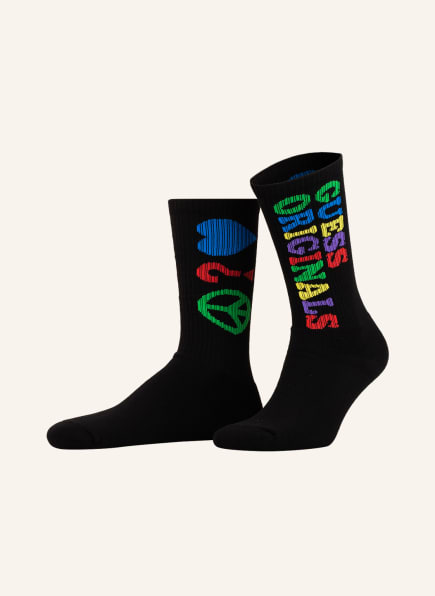 GUESS Socks GO J BALVIN, Color: JBLK JET BLACK A996 (Image 1)