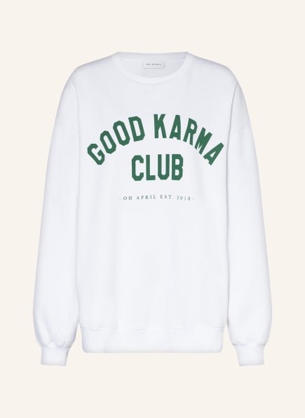 OH APRIL Oversized-Sweatshirt in weiss 