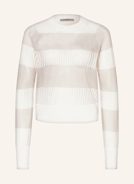 ALL SAINTS Pullover MISHA mit Glanzgarn, Farbe: WEISS/ SILBER (Bild 1)