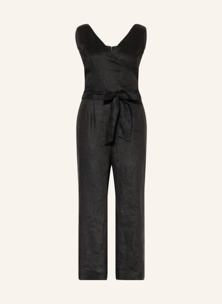 Phase Eight Jumpsuit ALENNA in linen, Color: BLACK (Image 1)