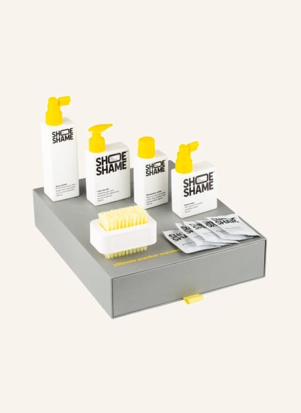 SHOE SHAME Schuhpflege-Set ULTIMATE SNEAKER MAINTENANCE, Farbe: WEISS/ GELB (Bild 1)
