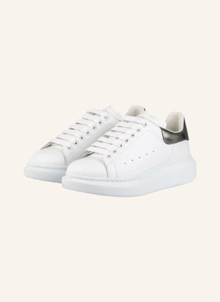 Alexander McQUEEN Platform sneakers , Color: WHITE/ SILVER (Image 1)