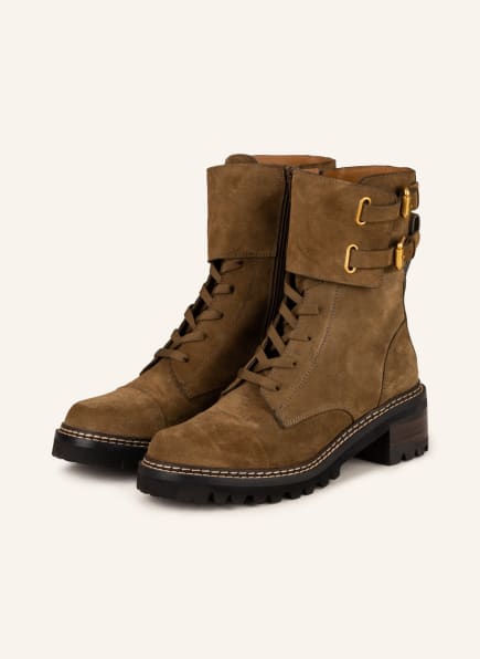 SEE BY CHLOÉ Lace-up boots MALLORY, Color: BROWN (Image 1)