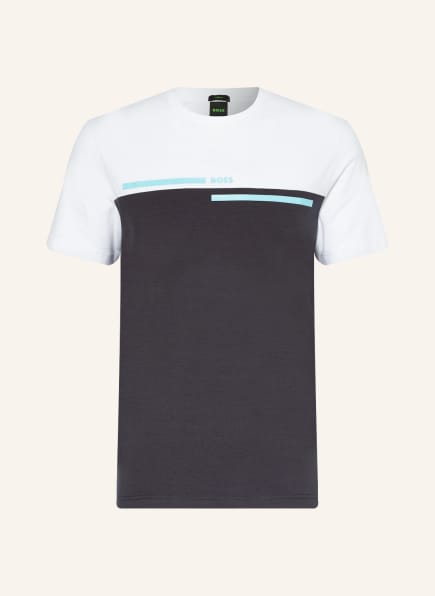 BOSS T-Shirt TEE 4, Farbe: WEISS/ DUNKELBLAU (Bild 1)