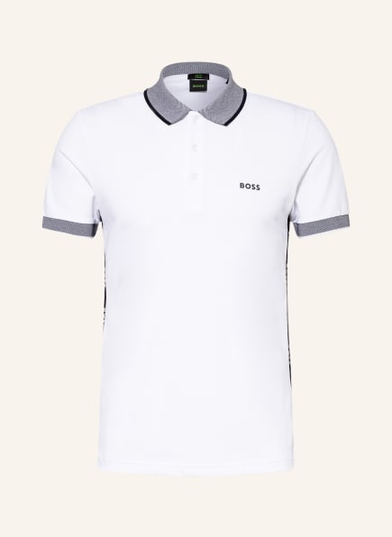 BOSS Performance polo shirt PAULE slim fit, Color: WHITE (Image 1)