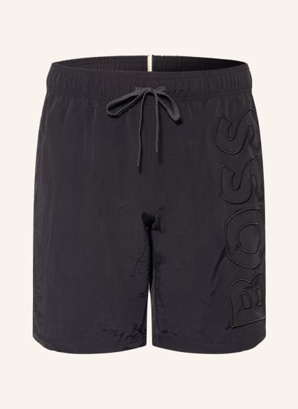 BOSS Swim shorts WHALE, Color: BLACK (Image 1)