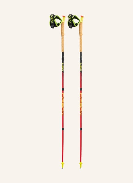 LEKI Trekking poles ULTRATRAIL FX.ONE , Color: BLACK/ RED/ YELLOW (Image 1)