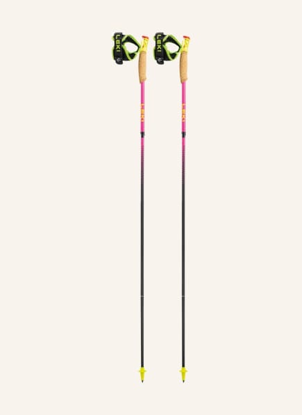 LEKI Trekking poles ULTRATRAIL FX.ONE SUPERLITE, Color: NEON PINK (Image 1)