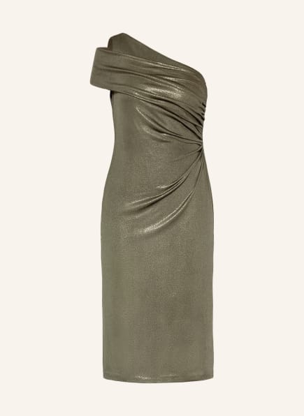 LAUREN RALPH LAUREN One-Shoulder-Kleid ARETHUSA mit Glitzergarn, Farbe: OLIV (Bild 1)