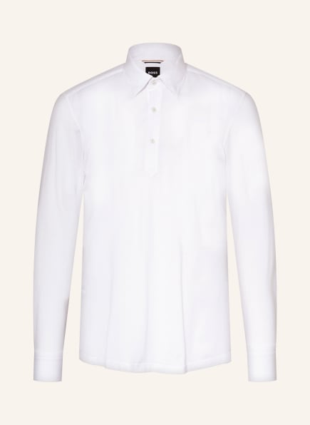BOSS Piqué-Hemd HAL Casual Fit , Farbe: WEISS (Bild 1)