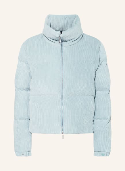 MONCLER Down jacket ANTRE made of corduroy , Color: LIGHT BLUE (Image 1)