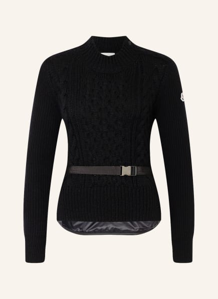 MONCLER Sweater with cashmere in mixed materials , Color: BLACK (Image 1)
