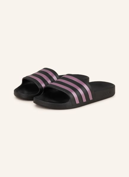 adilette slides purple