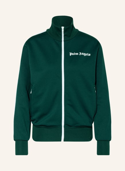 Palm Angels Training jacket with tuxedo stripe, Color: DARK GREEN (Image 1)