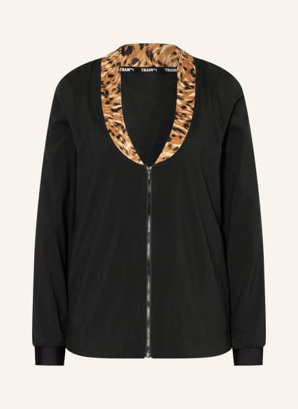 PUMA Training jacket SAFARI GLAM, Color: BLACK/ BROWN/ LIGHT BROWN (Image 1)