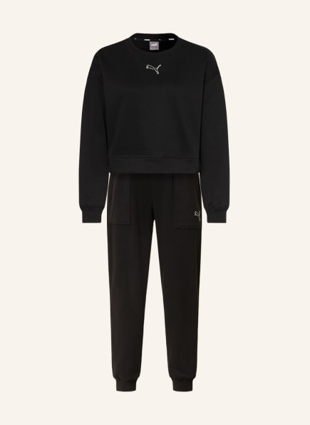 PUMA Set: Sweatshirt and sweatpants , Color: BLACK (Image 1)