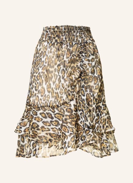 GUESS Skirt ALIX with frills , Color: COGNAC/ ECRU/ BLACK (Image 1)