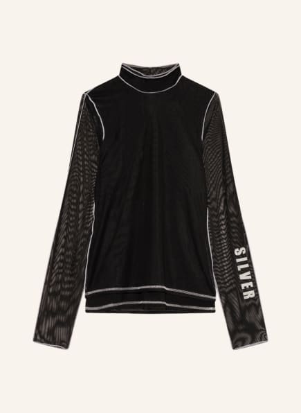 ULLI EHRLICH SPORTALM Long sleeve shirt made of mesh, Color: BLACK (Image 1)