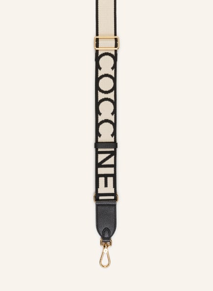 COCCINELLE Shoulder straps, Color: BLACK/ CREAM (Image 1)