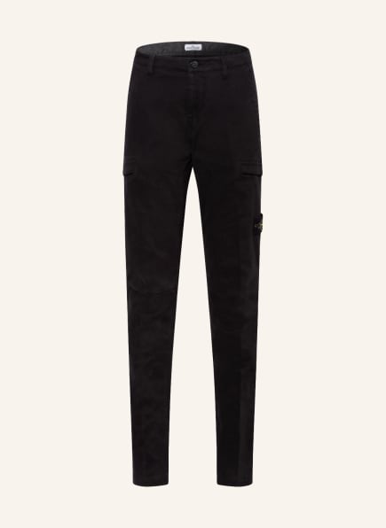 STONE ISLAND JUNIOR Cargohose Skinny Fit, Farbe: SCHWARZ (Bild 1)