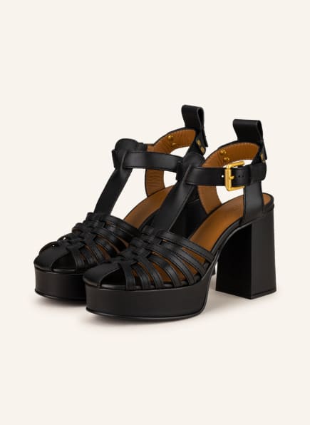SEE BY CHLOÉ Platform sandals CILA, Color: BLACK (Image 1)