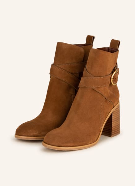 SEE BY CHLOÉ Ankle boots LYNA, Color: COGNAC (Image 1)