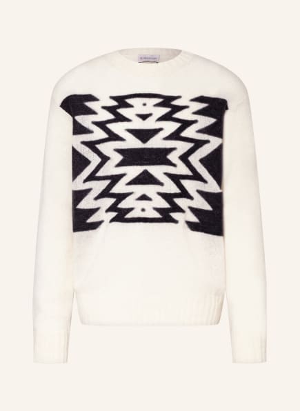 MONCLER Sweater with mohair, Color: WHITE/ BLACK (Image 1)