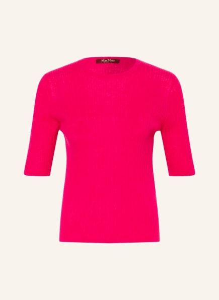 MaxMara STUDIO Kurzarm-Pullover FANTINO mit Seide, Farbe: PINK (Bild 1)