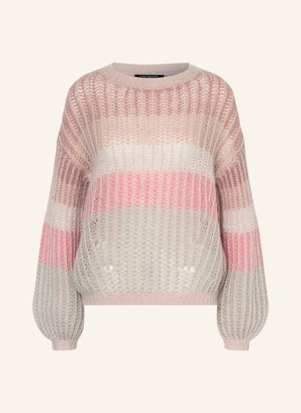 LUISA CERANO Sweater with mohair, Color: PINK/ LIGHT PINK/ LIGHT GRAY (Image 1)