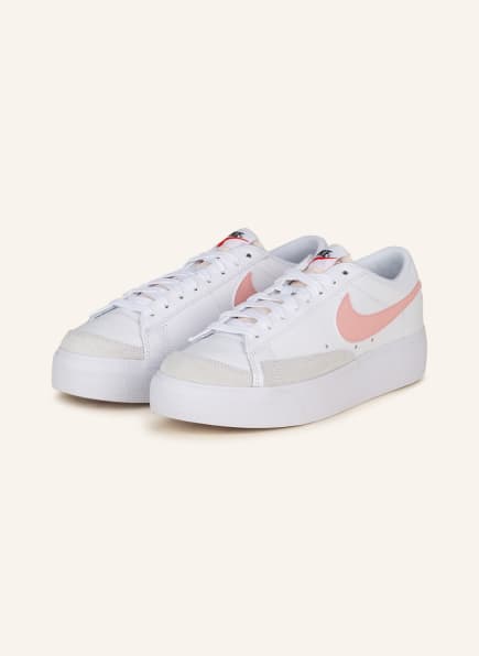 Nike Sneakers BLAZER, Color: WHITE/ PINK (Image 1)