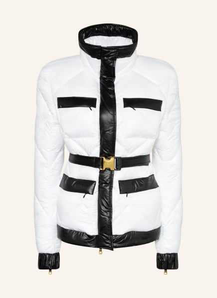 BALMAIN Quilted jacket, Color: WHITE/ BLACK (Image 1)