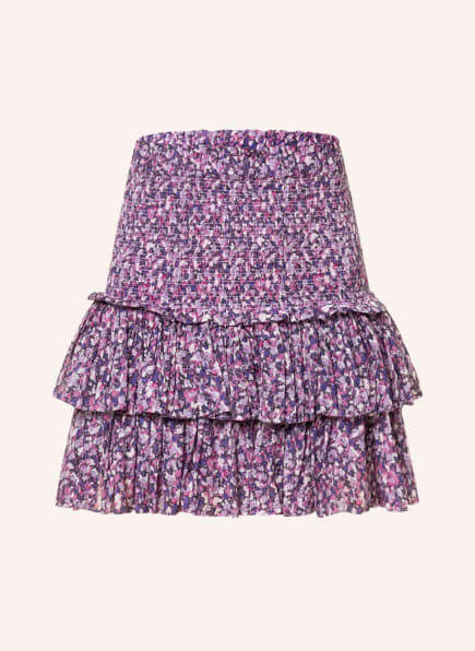 ISABEL MARANT ÉTOILE Skirt NAOMI with frills, Color: PURPLE/ FUCHSIA/ WHITE (Image 1)